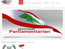 Tablet Screenshot of madameparliamentarian.com